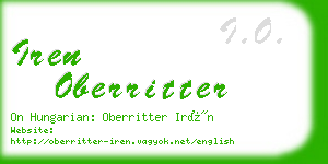 iren oberritter business card